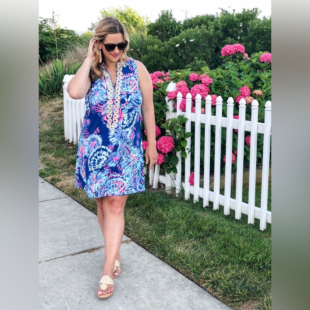 NWT Lilly Pulitzer Deep Indigo Gypsea Girl Purple Blue Swing Jane Dress - Picture 4 of 10
